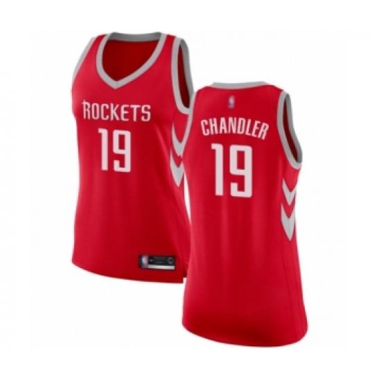 Women's Houston Rockets #19 Tyson Chandler Swingman Red Basketball Jersey - Icon Edition - Ujersey