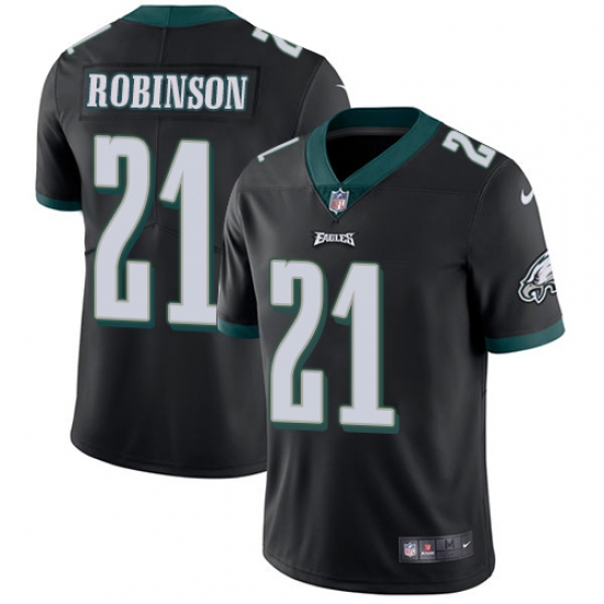 Men's Nike Philadelphia Eagles #21 Patrick Robinson Black Alternate Vapor Untouchable Limited Player NFL Jersey - Ujersey