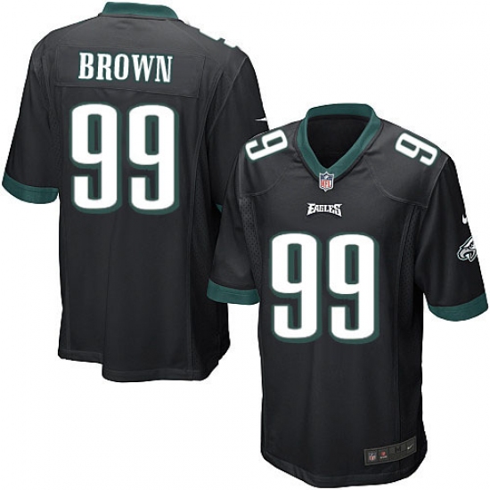 Men's Nike Philadelphia Eagles #99 Jerome Brown Game Black Alternate NFL Jersey - Ujersey