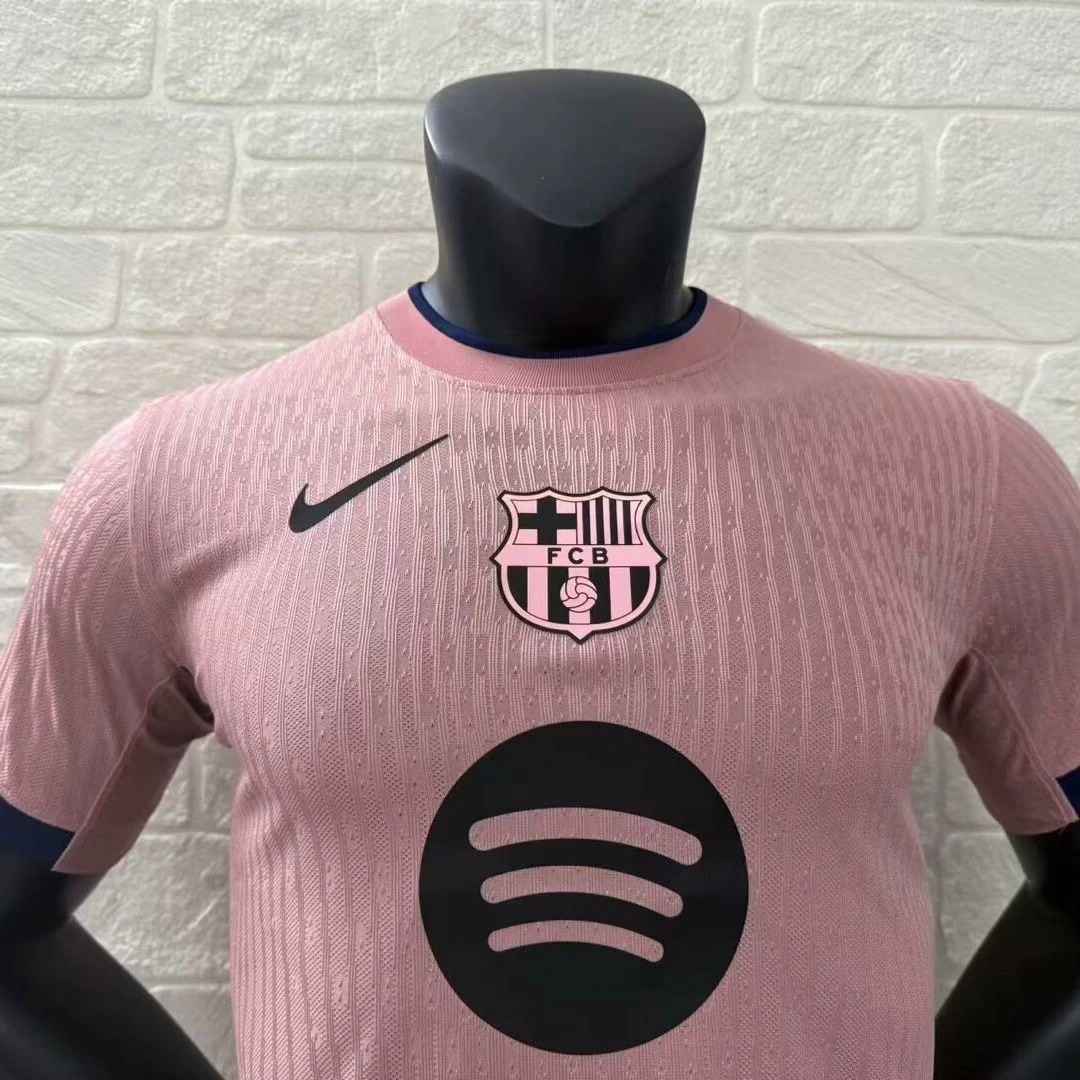 Soccer Jersey Barcelona Third Away Pink Shirt 2025/26