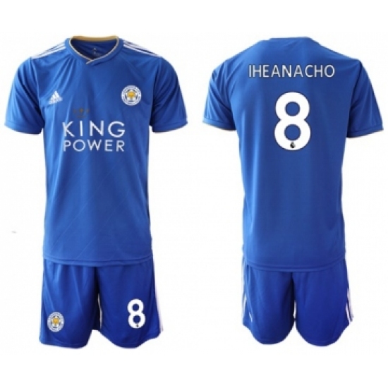 Leicester City #8 Iheanacho Home Soccer Club Jersey