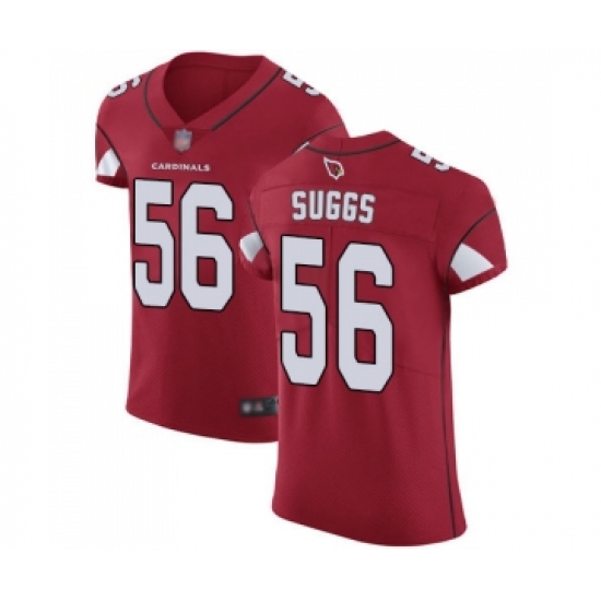 Men's Arizona Cardinals #56 Terrell Suggs Red Team Color Vapor Untouchable Elite Player Football Jersey - Ujersey
