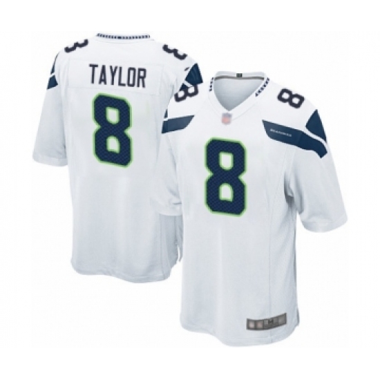 Men's Seattle Seahawks #8 Jamar Taylor Game White Football Jersey - Ujersey