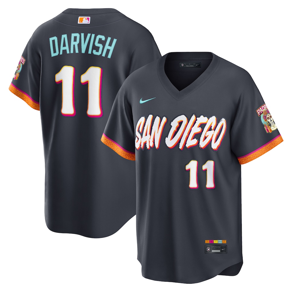 Men's San Diego Padres Yu Darvish Nike Obsidian 2026 City Connect Stadium Jersey - U-jersey