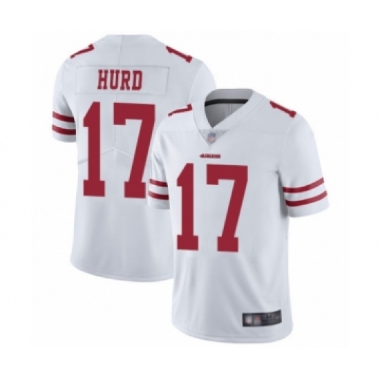 Men's San Francisco 49ers #17 Jalen Hurd White Vapor Untouchable Limited Player Football Jersey - Ujersey