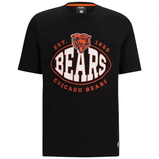 Men's Chicago Bears Black BOSS X Trap T Shirt - Ujersey