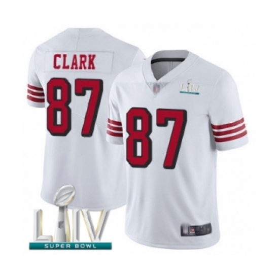 Youth San Francisco 49ers #87 Dwight Clark Limited White Rush Vapor Untouchable Super Bowl LIV Bound Football Jersey - Ujersey