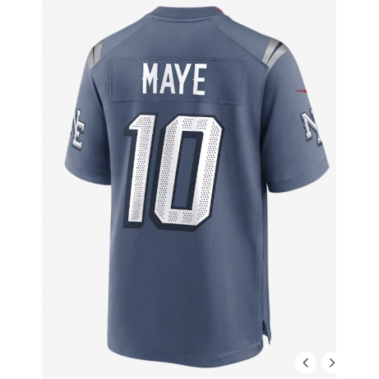 Men's New England Patriots #10 Drake Maye Rivalries Collection Jersey - Ujersey