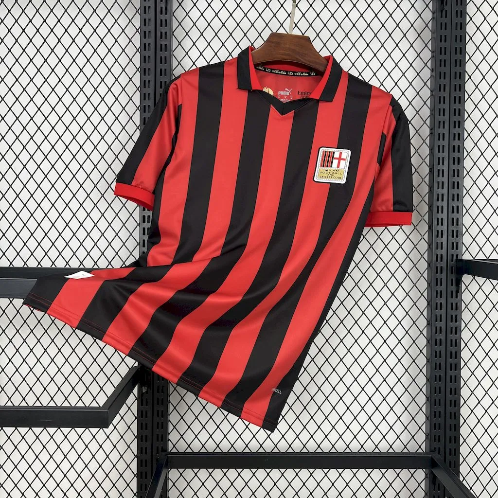 AC Milan Soccer Jersey 125th Anniversary Custom Shirt 2024/25 - ujerseystore