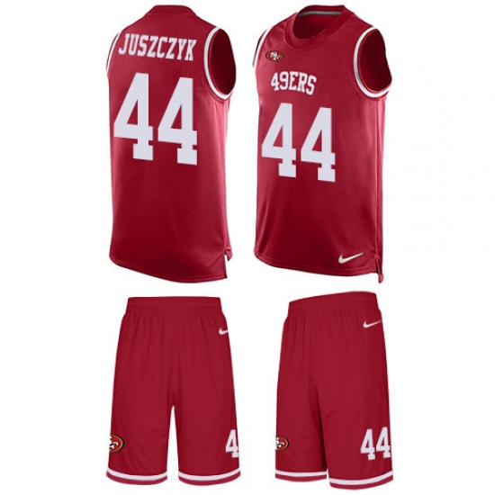 Men's Nike San Francisco 49ers #44 Kyle Juszczyk Limited Red Tank Top Suit NFL Jersey - Ujersey