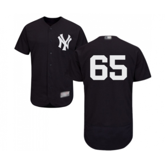 Men's New York Yankees #65 James Paxton Navy Blue Alternate Flex Base Authentic Collection Baseball Jersey - Ujersey