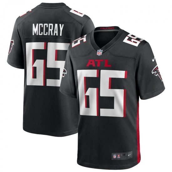 Men's Atlanta Falcons #65 Justin McCray Nike Black Game Player Jersey - Ujersey
