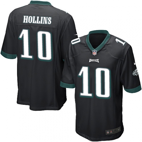 Men's Nike Philadelphia Eagles #10 Mack Hollins Game Black Alternate NFL Jersey - Ujersey
