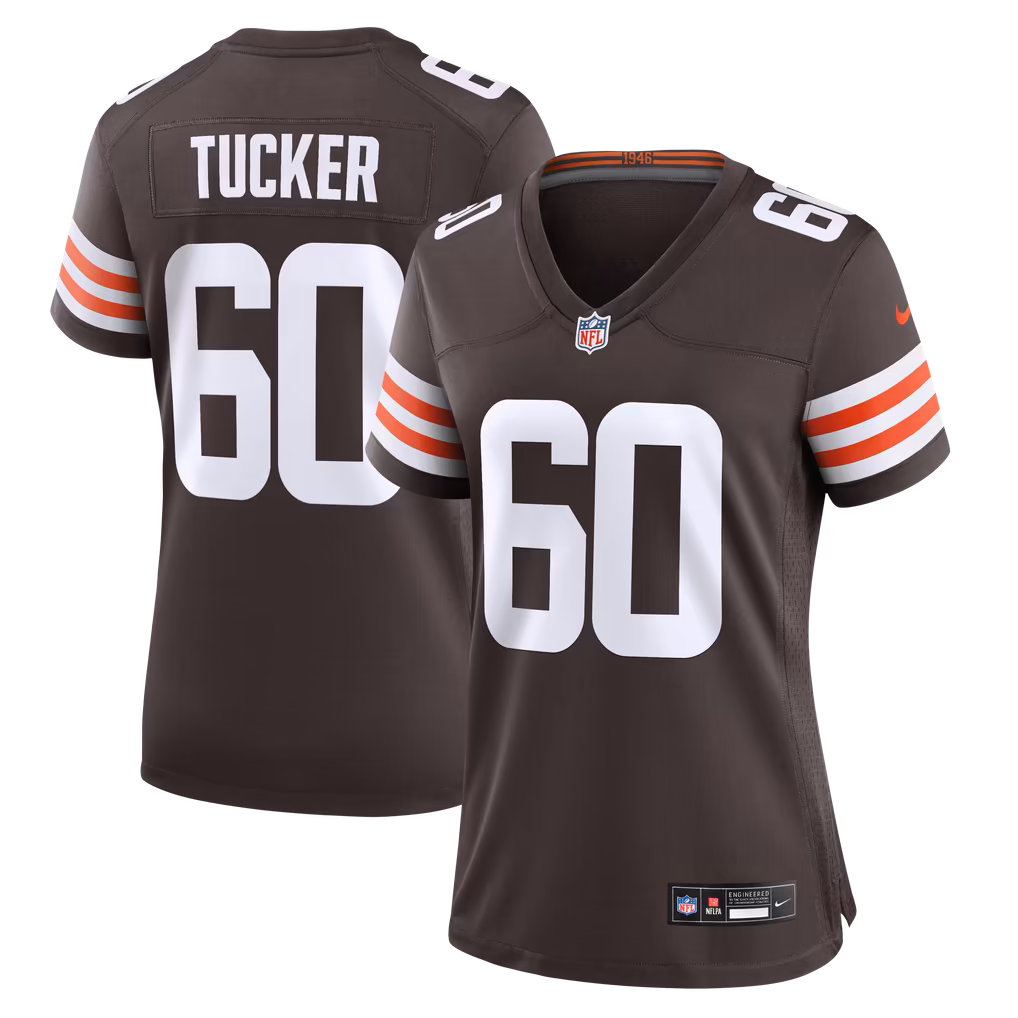 Women's Cleveland Browns Nadame Tucker Nike Brown Team Game Jersey