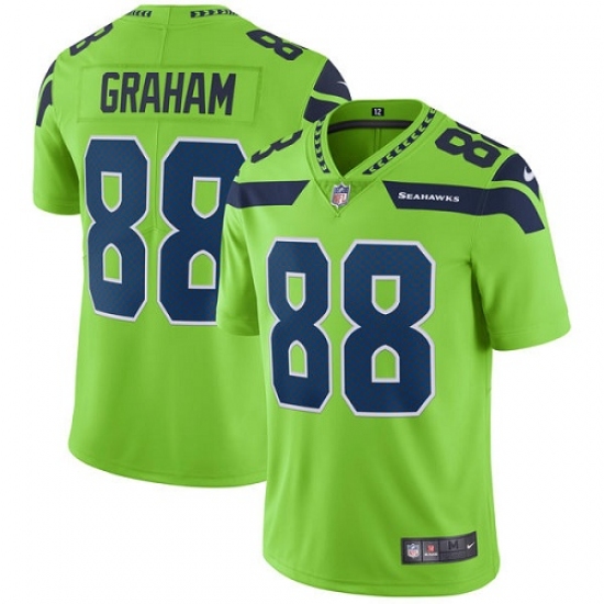 Men's Nike Seattle Seahawks #88 Jimmy Graham Limited Green Rush Vapor Untouchable NFL Jersey - Ujersey