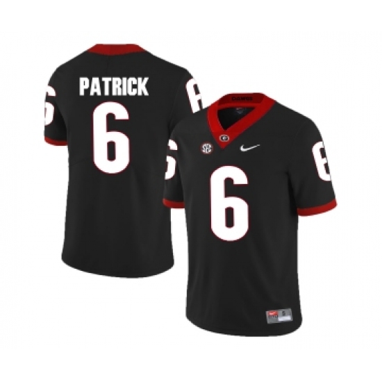 Georgia Bulldogs 6 Natrez Patrick Black College Football Jersey - Ujersey