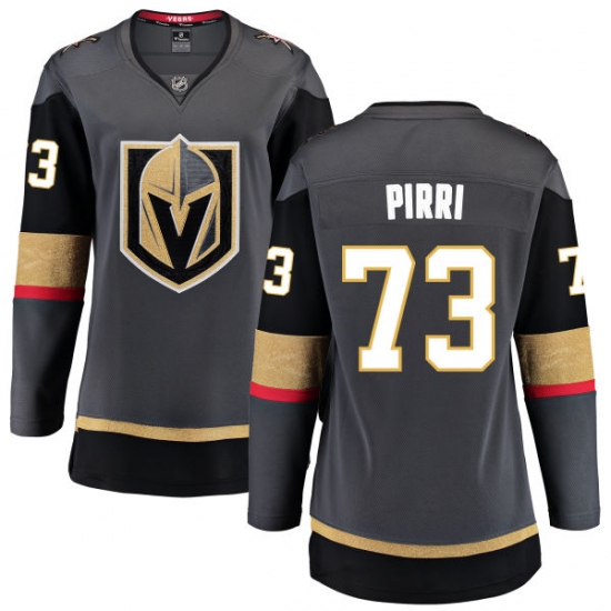 Women's Vegas Golden Knights #73 Brandon Pirri Authentic Black Home Fanatics Branded Breakaway NHL Jersey - Ujersey