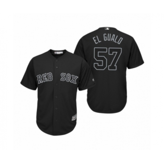 Women's Boston Red Sox #57 Eduardo Rodriguez El Gualo Black 2019 Players Weekend Replica Jersey - Ujersey