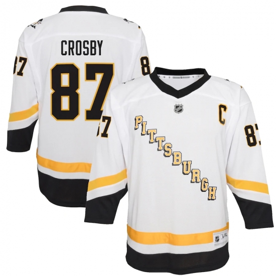 Youth Pittsburgh Penguins #87 Sidney Crosby White 2020-21 Special Edition Replica Player Jersey - Ujersey