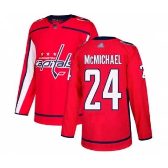 Youth Washington Capitals #24 Connor McMichael Authentic Red Home Hockey Jersey - Ujersey