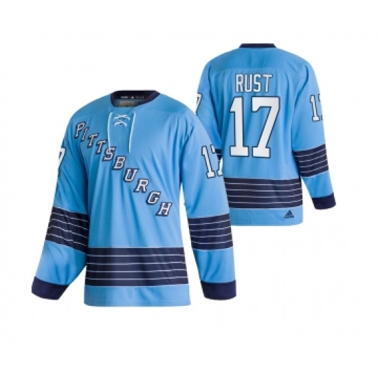 Men's Pittsburgh Penguins #17 Bryan Rust 2022 Blue Classics Stitched Jersey - Ujersey