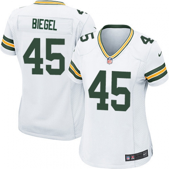 Women's Nike Green Bay Packers #45 Vince Biegel Game White NFL Jersey - Ujersey