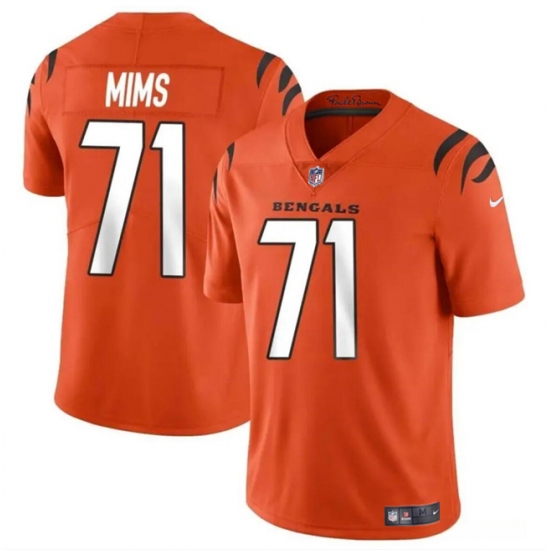 Men's Cincinnati Bengals #71 Amarius Mims Orange 2024 Draft Vapor Untouchable Limited Football Stitched Jersey - Ujersey