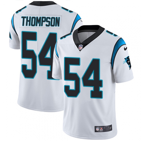 Youth Nike Carolina Panthers #54 Shaq Thompson White Vapor Untouchable Limited Player NFL Jersey - Ujersey
