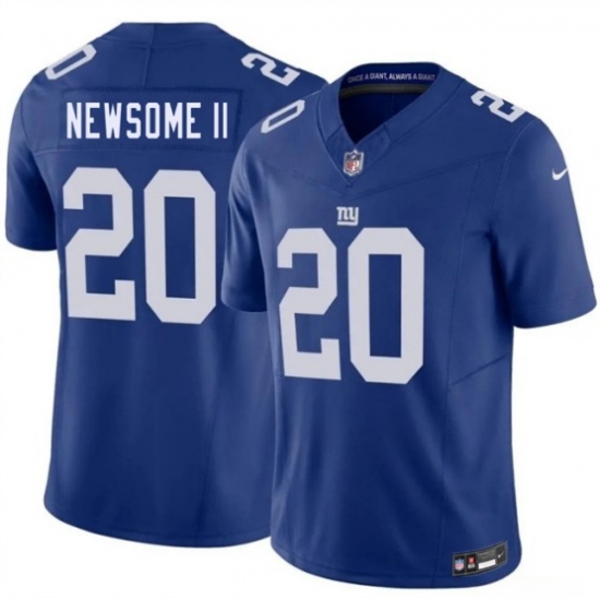 Men's New York Giants #20 Greg Newsome II Blue 2026 F.U.S.E. Vapor Untouchable Limited Football Stitched Jersey