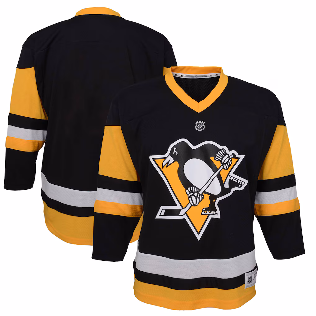 Toddler Pittsburgh Penguins Black Home Replica Jersey - ujerseystore