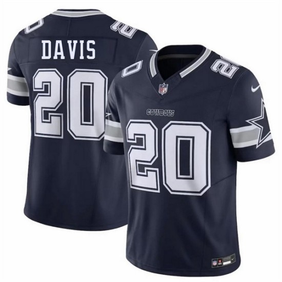 Men's Dallas Cowboys #20 Malik Davis Navy 2026 F.U.S.E. Vapor Untouchable Limited Stitched Football Jersey