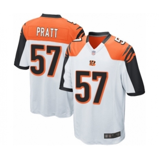 Men's Cincinnati Bengals #57 Germaine Pratt Game White Football Jersey - Ujersey