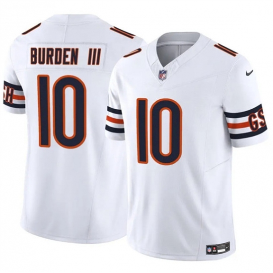 Men's Chicago Bears #10 Luther Burden III White 2025 F.U.S.E. Vapor Untouchable Limited Football Stitched Jersey - Ujersey