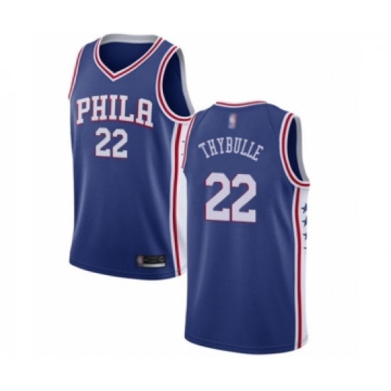 Men's Philadelphia 76ers #22 Mattise Thybulle Swingman Blue Basketball Jersey - Icon Edition - Ujersey