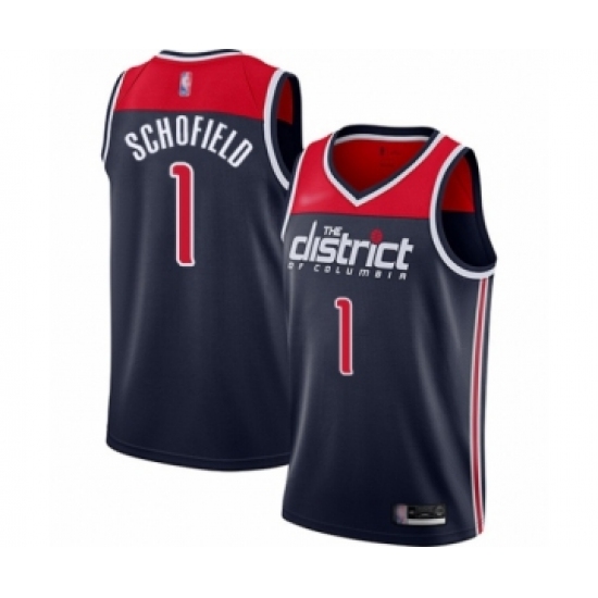 Women's Washington Wizards #1 Admiral Schofield Swingman Navy Blue Finished Basketball Jersey - Statement Edition - Ujersey