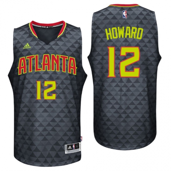 Atlanta Hawks #12 Dwight Howard Road Black New Swingman Jersey - Ujersey