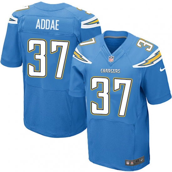 Men's Nike Los Angeles Chargers #37 Jahleel Addae Elite Electric Blue Alternate NFL Jersey - Ujersey