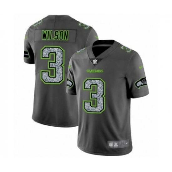 Men's Seattle Seahawks #3 Russell Wilson Lindsay Gray Static Fashion Limited Football Jersey - Ujersey
