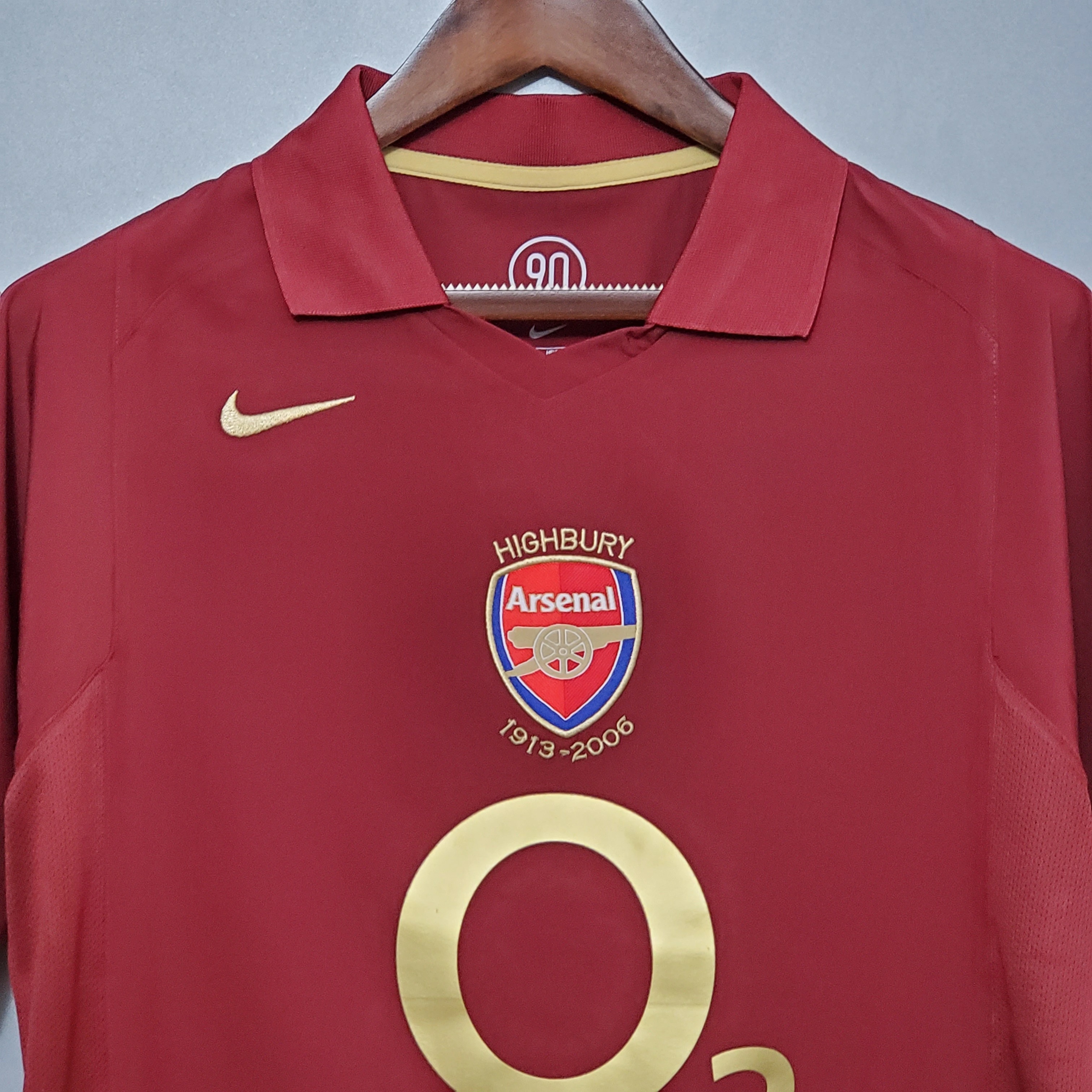Arsenal Soccer Retro Jersey Home Custom Shirt 2005/06 - Ujersey Shop