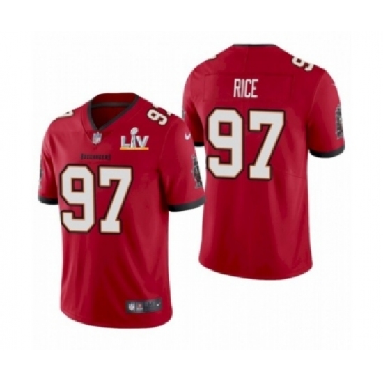 Men's  Tampa Bay Buccaneers #97 Simeon Rice Red 2021 Super Bowl LV Jersey - Ujersey
