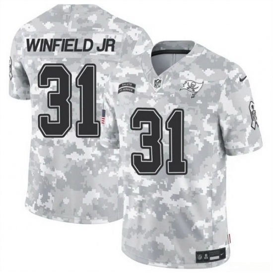 Men's Tampa Bay Buccaneers #31 Antoine Winfield Jr 2024 F U S E Arctic Camo Salute To Service Limited Stitched Football Jersey - Ujersey