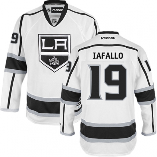 Women's Reebok Los Angeles Kings #19 Alex Iafallo Authentic White Away NHL Jersey - Ujersey