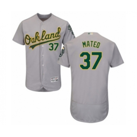 Men's Oakland Athletics #37 Jorge Mateo Grey Road Flex Base Authentic Collection Baseball Player Jersey - Ujersey