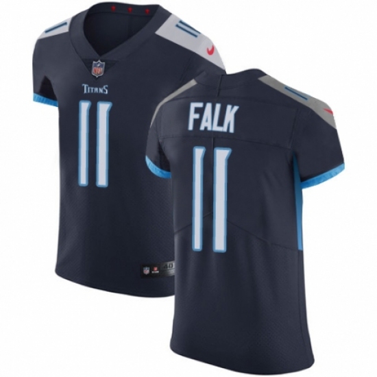 Men's Nike Tennessee Titans #11 Luke Falk Navy Blue Team Color Vapor Untouchable Elite Player NFL Jersey - Ujersey