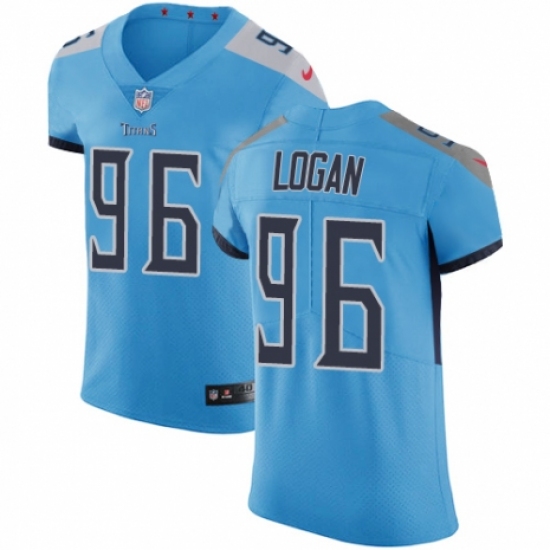 Men's Nike Tennessee Titans #96 Bennie Logan Light Blue Alternate Vapor Untouchable Elite Player NFL Jersey - Ujersey