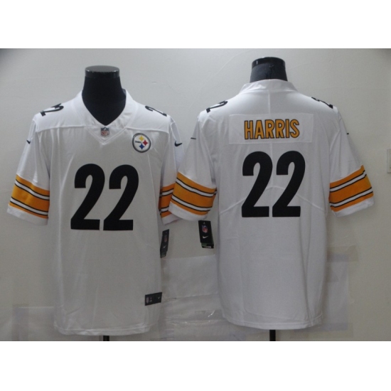 Men's Pittsburgh Steelers #22 Najee Harris Nike White 2021 Draft First Round Pick Limited Jersey - Ujersey