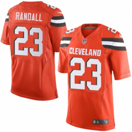 Men's Nike Cleveland Browns #23 Damarious Randall Elite Orange Alternate NFL Jersey - Ujersey