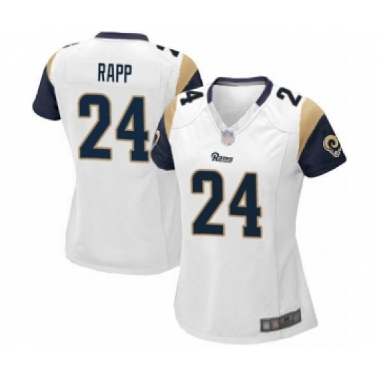 Women's Los Angeles Rams #24 Taylor Rapp Game White Football Jersey - Ujersey