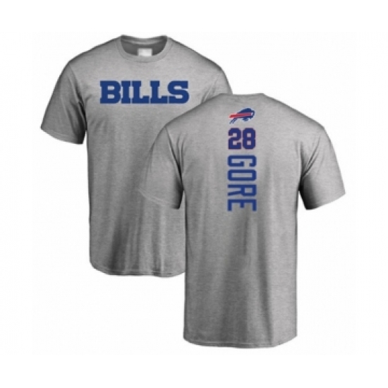 Football Buffalo Bills #28 Frank Gore Ash Backer T-Shirt - Ujersey