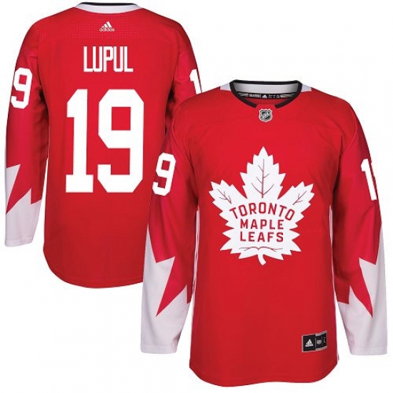 Youth Reebok Toronto Maple Leafs #19 Joffrey Lupul Authentic Red Alternate NHL Jersey - Ujersey